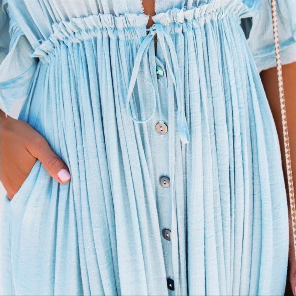 NEW! Boho Long Gauze Maxi Dress - Picture 6 of 8
